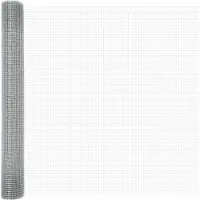 vidaXL Clôture en panneaux grillagés double rangée, 5000 x 140 cm, couleur argent