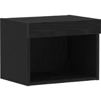 vidaXL Ensemble meuble TV avec éclairage LED, aspect chêne noir, 40 x 30 x 30 cm