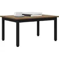 vidaXL Table basse artisanale chêne 70 x 50 x 36 cm bois composite