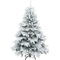 vidaXL Arbre de Noël Artificiel Moderne à Charnières Flocké avec Neige
