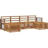 vidaXL Ensemble de canapés 6 pièces en bois massif naturel d'acacia