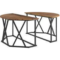 vidaXL Table Basse Vieux Bois 80X80X42 Cm Avec Bois d'Ingénierie Lumarko !