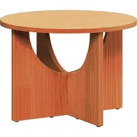 vidaXL Table basse brun cire 50 x 50 x 35 cm pin massif