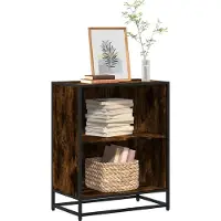 vidaXL Bibliothèque chêne fumé 60x35x76 cm bois d'ingénierie