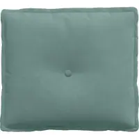 vidaXL Coussin de dossier vert d'eau 50 x 45 cm en velours côtelé