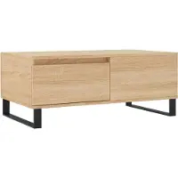 vidaXL Table basse en chêne Sonoma 90x50x36,5 cm Bois composite