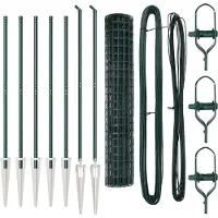 vidaXL Clôture européenne avec pointes, 10 x 1,6 m, acier revêtu de PVC, couleur verte