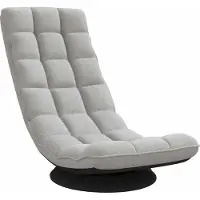 vidaXL Chaise de sol Pivotante Gris nuage 70x51x79 cm Tissu