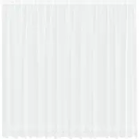 vidaXL Rideau en Dentelle Floral Blanc 240 x 400 cm Polyester