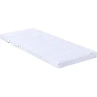 vidaXL Matelas mousse Blanc 80 x 200 cm Tissu