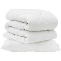 vidaXL Ensemble de literie comprenant 2 taies d'oreiller, blanc, microfibre
