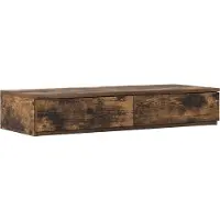 vidaXL Tiroirs de lit avec tiroir Chêne fumé 100 x 36.5 x 16.5 cm