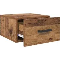 vidaXL Cabinet de chevet Bois ancien 35 x 35 x 20 cm Bois d'ingénierie