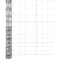 vidaXL Clôture en fil d'acier galvanisé, soudée, 25 x 1,4 m