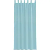vidaXL Voile Rideaux avec poches pour tringles 2 pcs. Turquoise