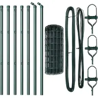 vidaXL Clôture de sécurité européenne à fixer au sol, 10 x 0,6 m, acier revêtu de PVC