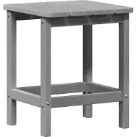 vidaXL Table d'appoint Gris clair 38 x 38 x 46 cm Polyéthylène