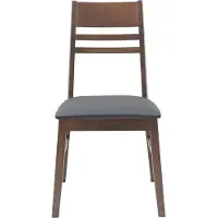 vidaXL - 2 chaises de salle à manger, en bois d'hévéa massif, couleur marron clair