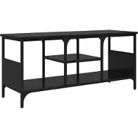 vidaXL Meuble TV noir imitation chêne 100 x 35 x 45 cm