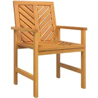 vidaXL Ensemble de jardin 9 pcs brun bois massif acacia