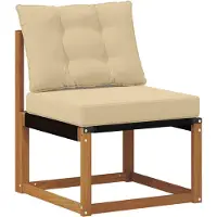 vidaXL Ensemble de canapés d'extérieur avec coussins 9 pièces Nature et Beige