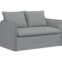vidaXL Canapé gris clair 136 x 82 x 85 cm Tissu
