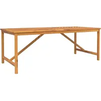 vidaXL Ensemble de jardin pour repas, 5 pièces, bois d'acacia massif, couleur marron