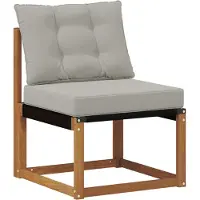 vidaXL Ensemble de canapés d'extérieur avec coussins 9 pièces Naturel et gris clair