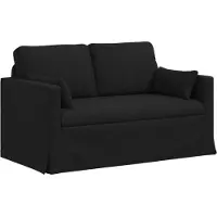 vidaXL Canapé Noir 138 x 78 x 80 cm Mét¿¿