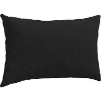 vidaXL Coussins de canapé 2 pcs Noir 200 x 40 cm tissu
