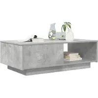 vidaXL Table basse Béton Gris 95 x 55 x 31 cm Bois composite
