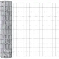 vidaXL Clôture européenne 1 x 25 m fer revêtu de PVC