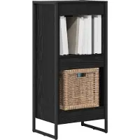 vidaXL Bibliothèque Chêne noir 80 x 30 x 155 cm Bois d'ingénierie
