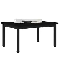 vidaXL Table basse noire imitation chêne 70 x 50 x 36 cm Bois composite