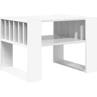 vidaXL Table basse blanche 66 x 49,5 x 45 cm Bois composite