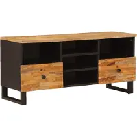 vidaXL Meuble TV Corona marron 100 x 33 x 46 cm en bois massif de manguier
