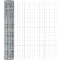vidaXL Clôture Euro avec socle en béton, 10 x 1,6 m, acier galvanisé, couleur argent