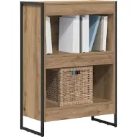 vidaXL Bibliothèque Chêne artisan 80 x 30 x 155 cm Bois d'ingénierie