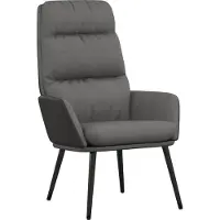 vidaXL Fauteuil relax gris clair Tissu