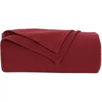 vidaXL Couvertures À Jeter 24 Pcs Rouge Bordeaux 270 X 240 Cm Toison
