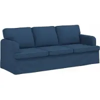 vidaXL Ensemble de canapés , 2 pièces, tissu bleu