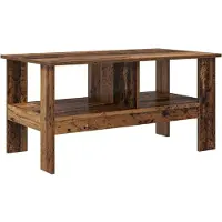 vidaXL Table basse en vieux bois 90 x 50 x 45 cm Bois composite
