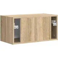 vidaXL Armoire TV murale Sonoma 60 x 31 x 29,5 cm Matériau dérivé du bois