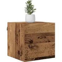 vidaXL Étagère murale pour téléviseur en bois recyclé 30,5 x 30 x 30 cm, aggloméré