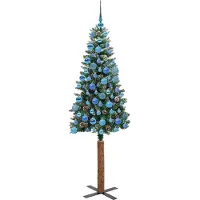 vidaXL Arbre de Noël fin, vert, 180 cm ()