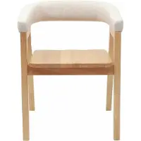 vidaXL - 2 chaises de salle à manger, bois massif d'hévéa, couleur naturelle, 54 x 57 x 73 cm
