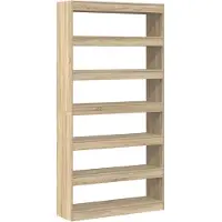 vidaXL Bibliothèque Marron Bois d'ingénierie