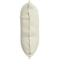 vidaXL Coussin De Dos Crème 60 X 50 Cm Tissu En Velours Côtelé
