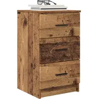 vidaXL Cabinet de chevet Bois ancien 38 x 38 x 66 cm Bois d'ingénierie