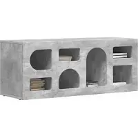 vidaXL Armoire TV Béton Gris 100 x 35 x 40 cm Bois composite